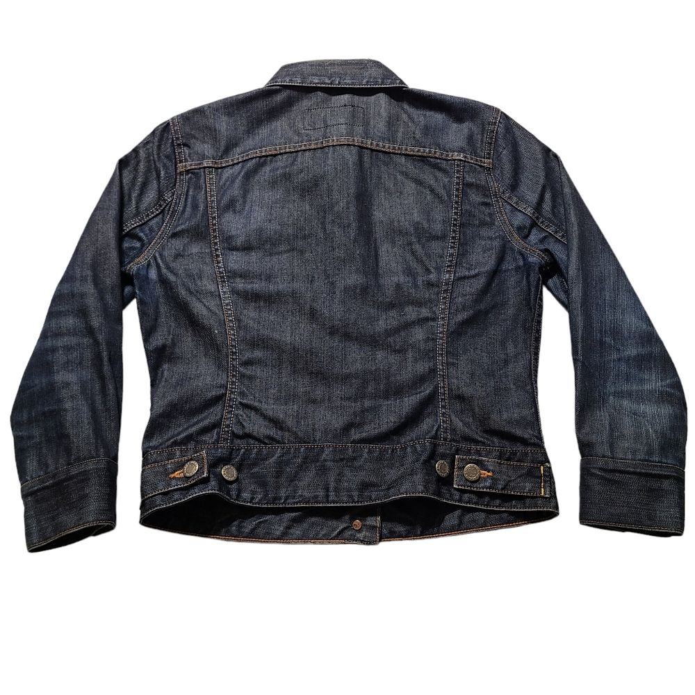 Lucky Brand Womens Small Blue Jean Jacket Adelaide Denim Tomboy Trucker - Picture 3 of 6